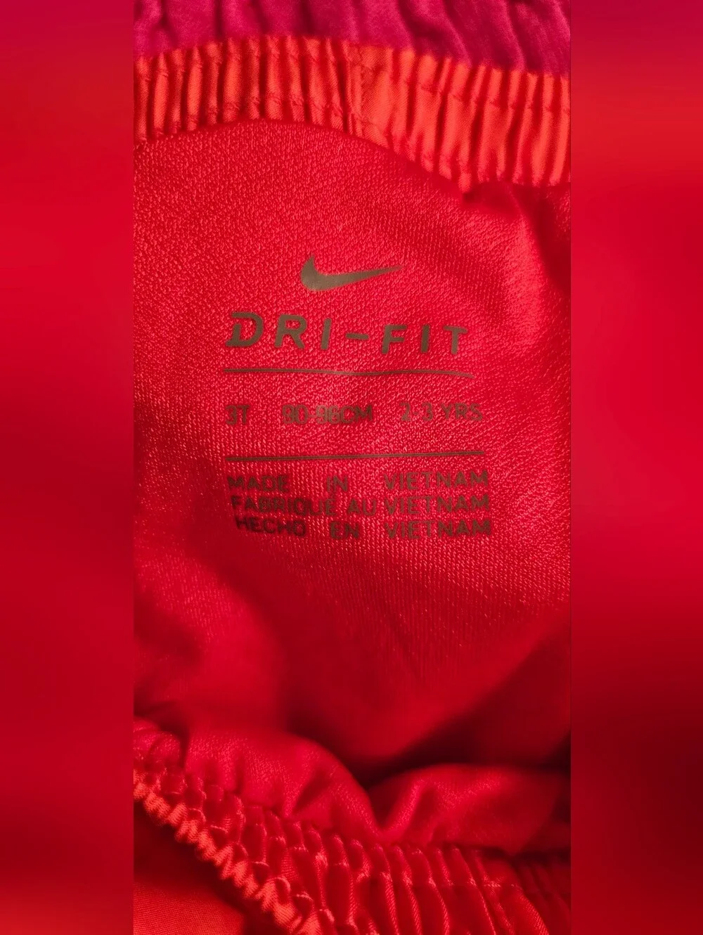Nike NWT Toddler Girls Orange Blue Dri-FIT Running Shorts - Size 3T 2-3 Years